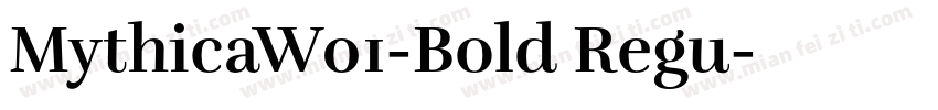 MythicaW01-Bold Regu字体转换